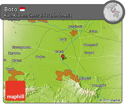 Physical 3D Map of Boto