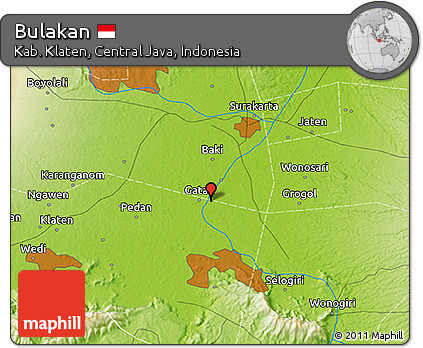 Physical 3D Map of Bulakan