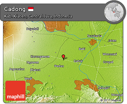 Physical 3D Map of Cadong