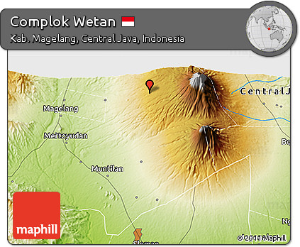 Physical 3D Map of Complok Wetan