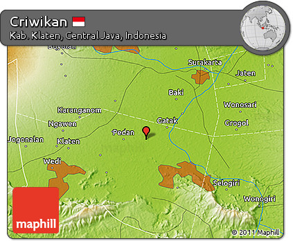 Physical 3D Map of Criwikan