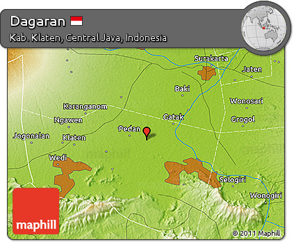 Physical 3D Map of Dagaran
