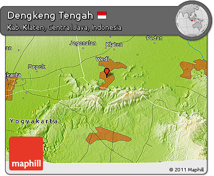 Physical 3D Map of Dengkeng Tengah