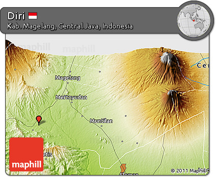 Physical 3D Map of Diri
