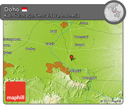 Physical 3D Map of Doho