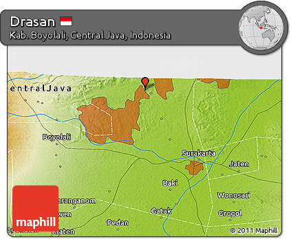 Physical 3D Map of Drasan
