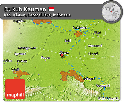 Physical 3D Map of Dukuh Kauman