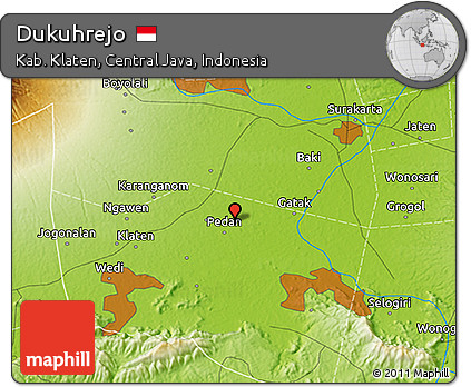Physical 3D Map of Dukuhrejo