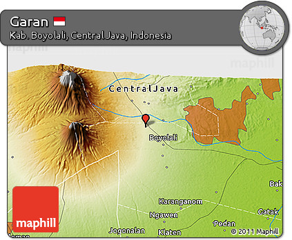 Physical 3D Map of Garan