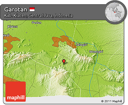 Physical 3D Map of Garotan