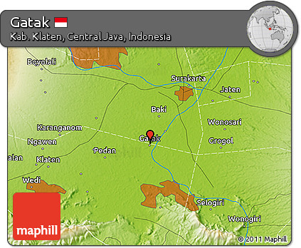 Physical 3D Map of Gatak