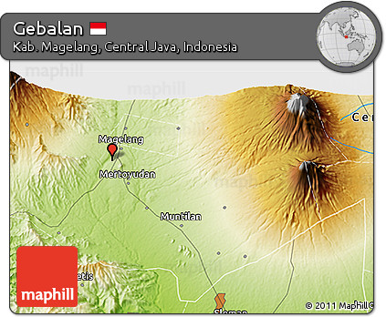 Physical 3D Map of Gebalan