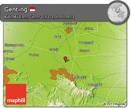 Physical 3D Map of Genting