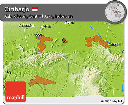 Physical 3D Map of Giriharjo