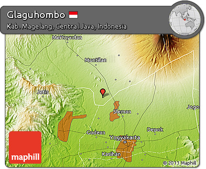 Physical 3D Map of Glaguhombo