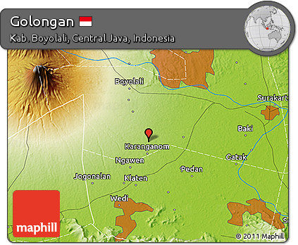 Physical 3D Map of Golongan