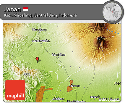 Physical 3D Map of Janan