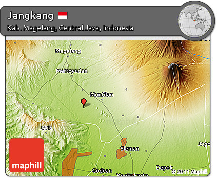 Physical 3D Map of Jangkang