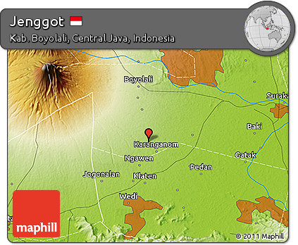 Physical 3D Map of Jenggot