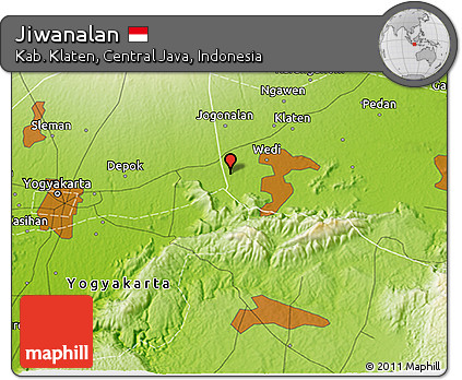 Physical 3D Map of Jiwanalan