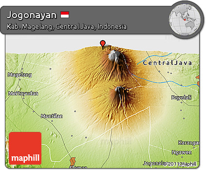 Physical 3D Map of Jogonayan