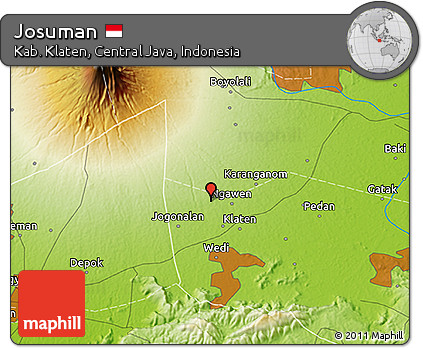 Physical 3D Map of Josuman