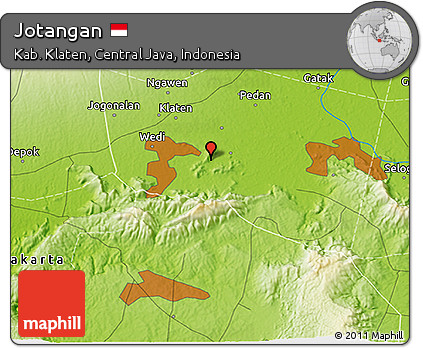 Physical 3D Map of Jotangan