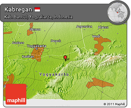 Physical 3D Map of Kabregan