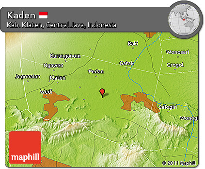 Physical 3D Map of Kaden