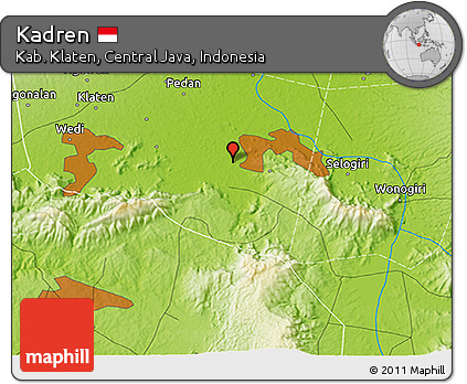 Physical 3D Map of Kadren