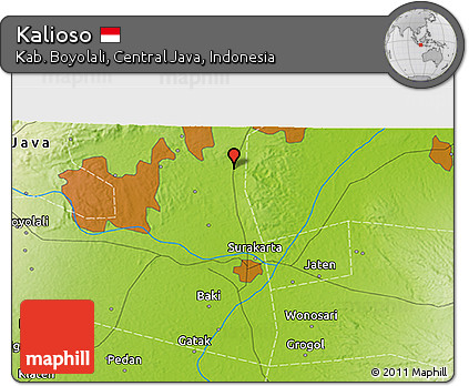 Physical 3D Map of Kalioso