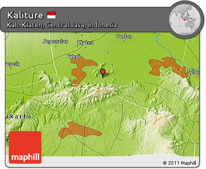 Physical 3D Map of Kaliture