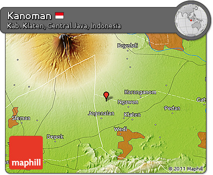Physical 3D Map of Kanoman