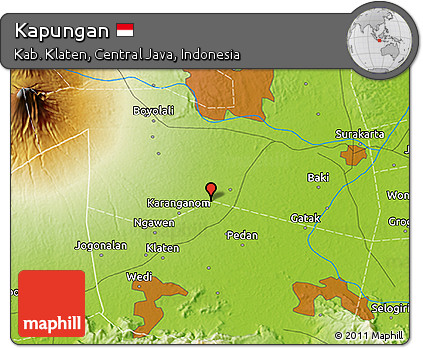 Physical 3D Map of Kapungan