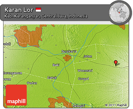 Physical 3D Map of Karan Lor