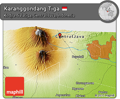 Physical 3D Map of Karanggondang Tiga
