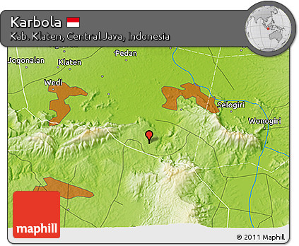 Physical 3D Map of Karbola