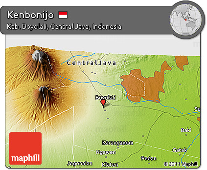 Physical 3D Map of Kenbonijo