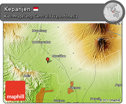 Physical 3D Map of Kepanjen