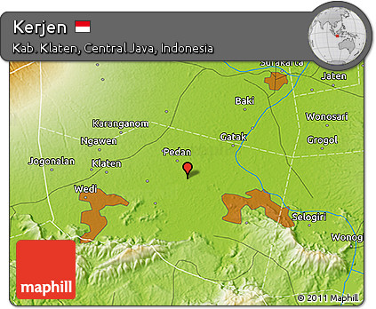 Physical 3D Map of Kerjen