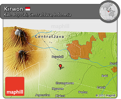Physical 3D Map of Kirwon