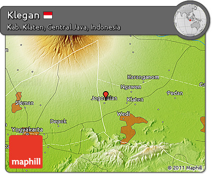 Physical 3D Map of Klegan