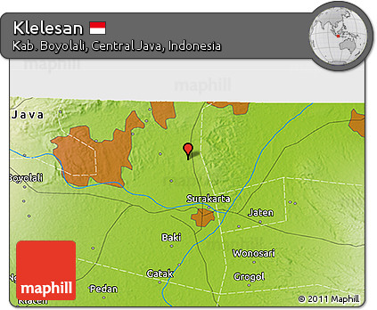 Physical 3D Map of Klelesan
