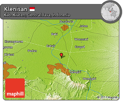 Physical 3D Map of Klenisan