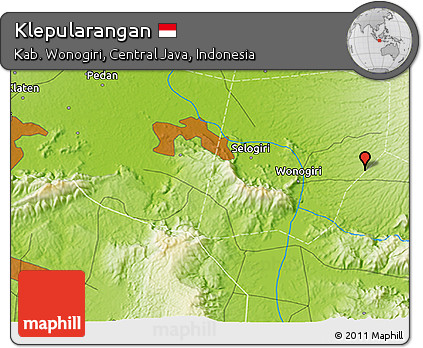 Physical 3D Map of Klepularangan