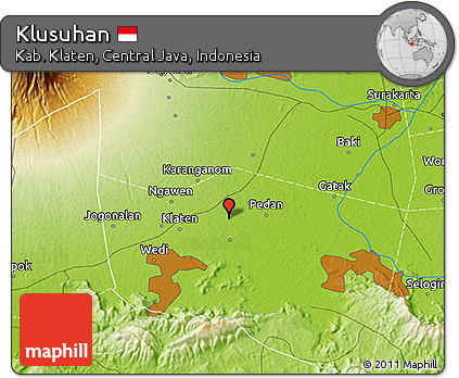 Physical 3D Map of Klusuhan