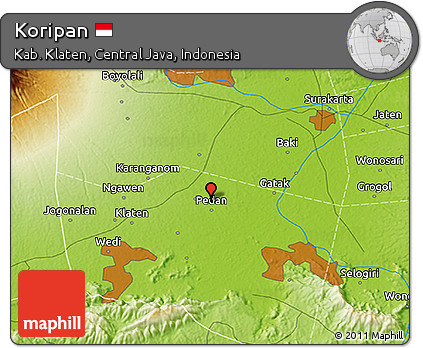 Physical 3D Map of Koripan
