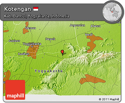 Physical 3D Map of Kotengan