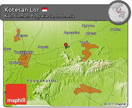 Physical 3D Map of Kotesan Lor