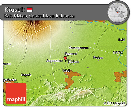 Physical 3D Map of Krusuk
